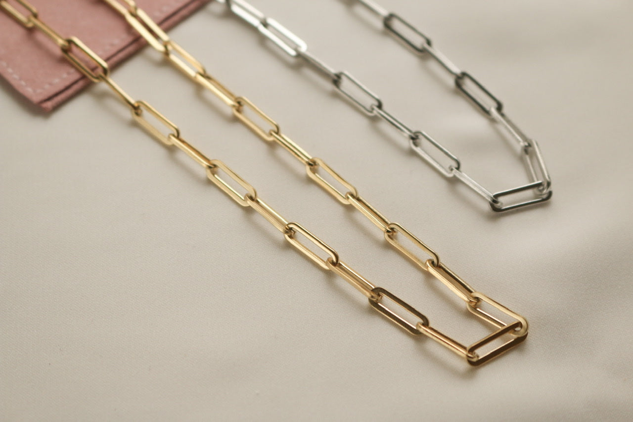 Hayden Chain Link Necklace (Gold)
