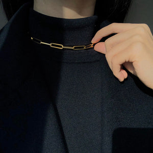 Hayden Chain Link Necklace (Gold)