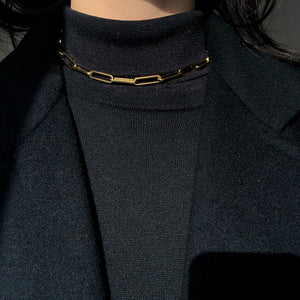 Hayden Chain Link Necklace (Silver)